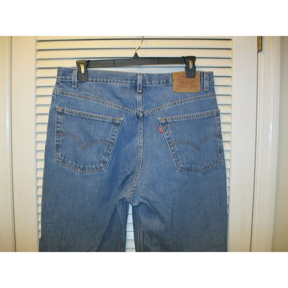 Levi's 550 Relaxed Fit Blue Jeans Size 38X32 Levis Mexico 100% Cotton Vintage - Picture 3 of 10